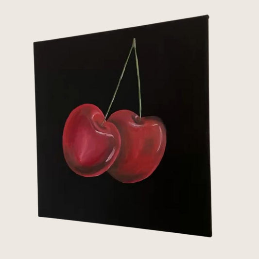 Kirschen · Original Acrylgemälde